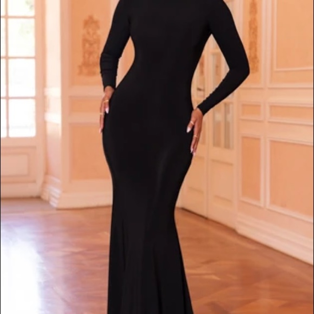 Long sleeve bodycon maxi